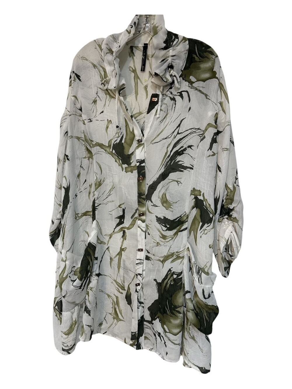 I C BY CONNIE COLLECTION PARACHUTE TUNIC JACKET SZ XXL $198